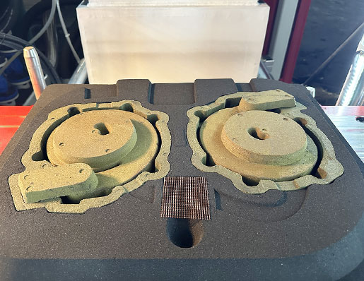 Valve turbine head casting design, valve casting equipment