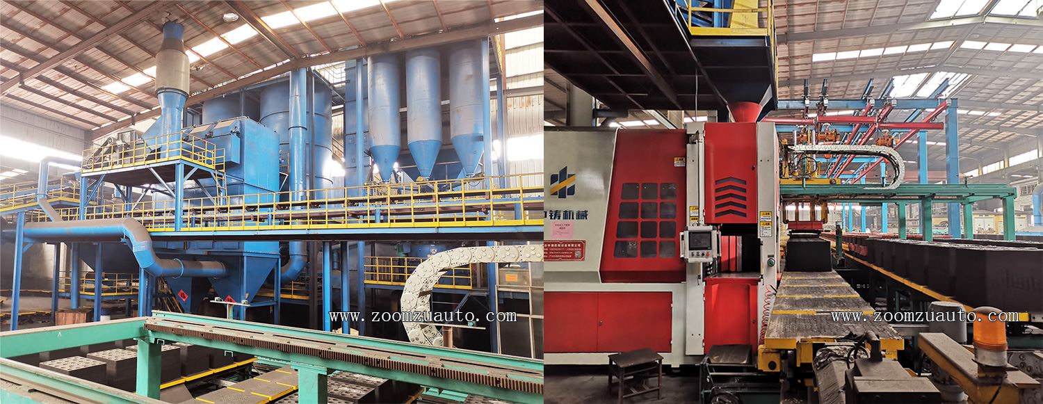 Tidal sand casting molding line
