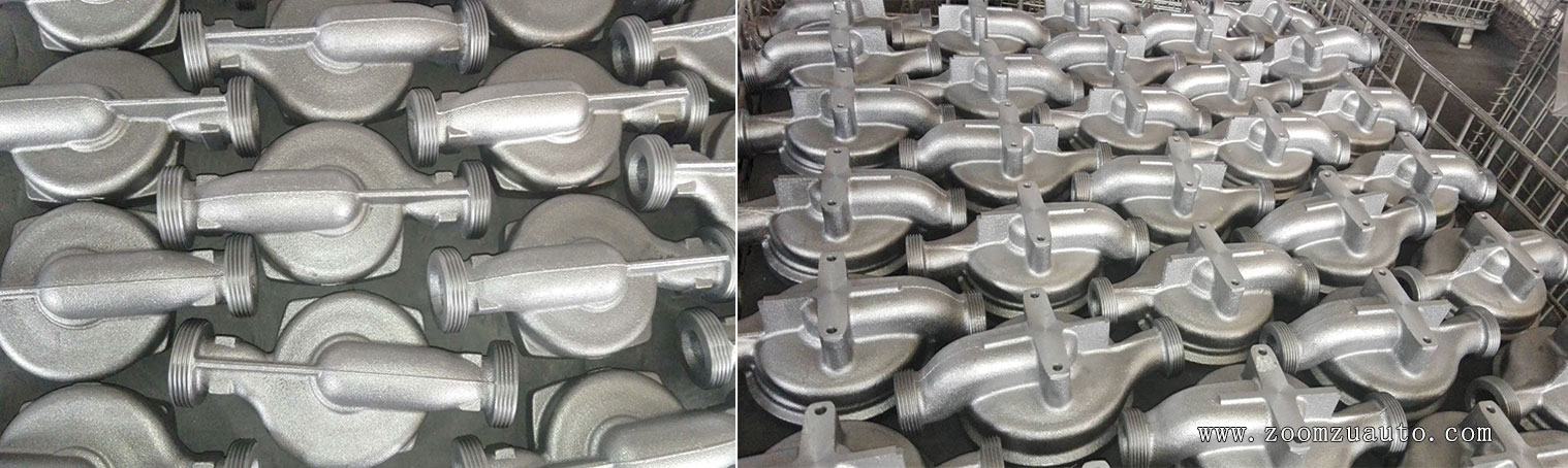 Casting of water meter casing body