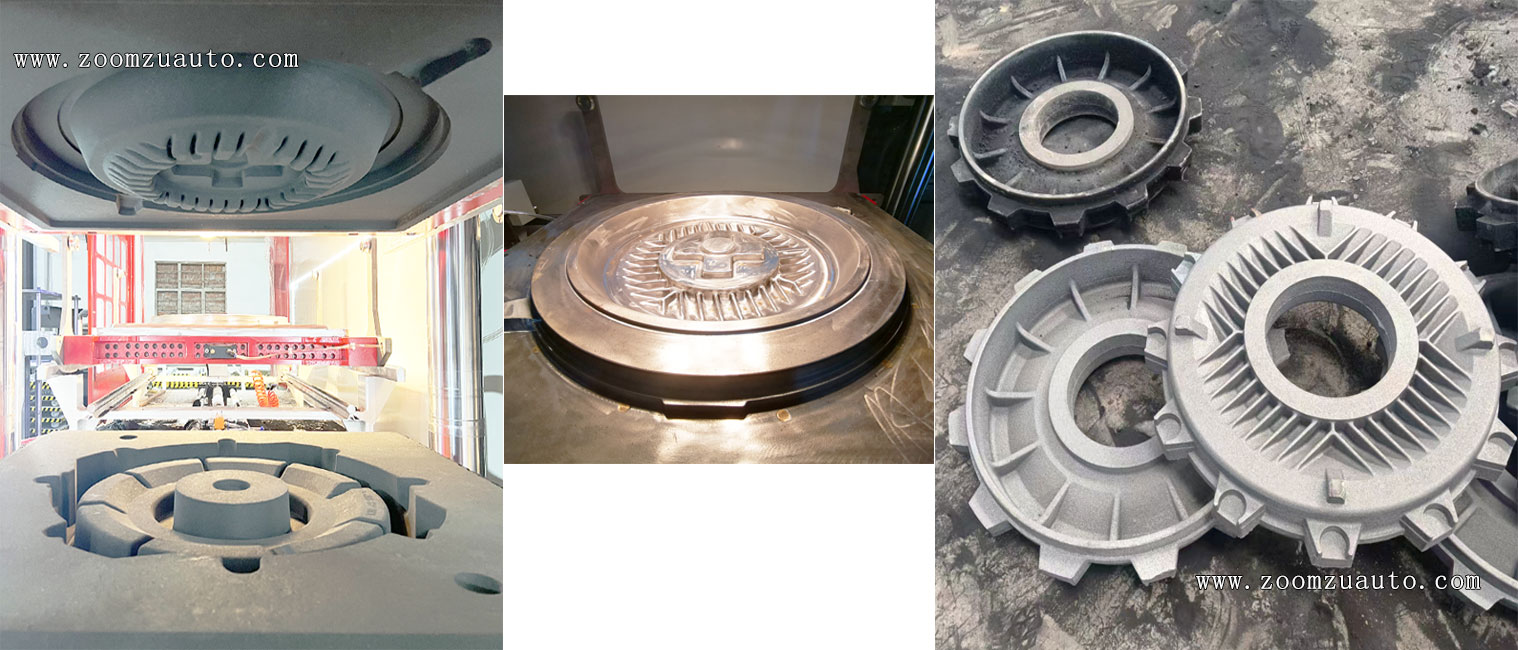 Casting of motor end caps