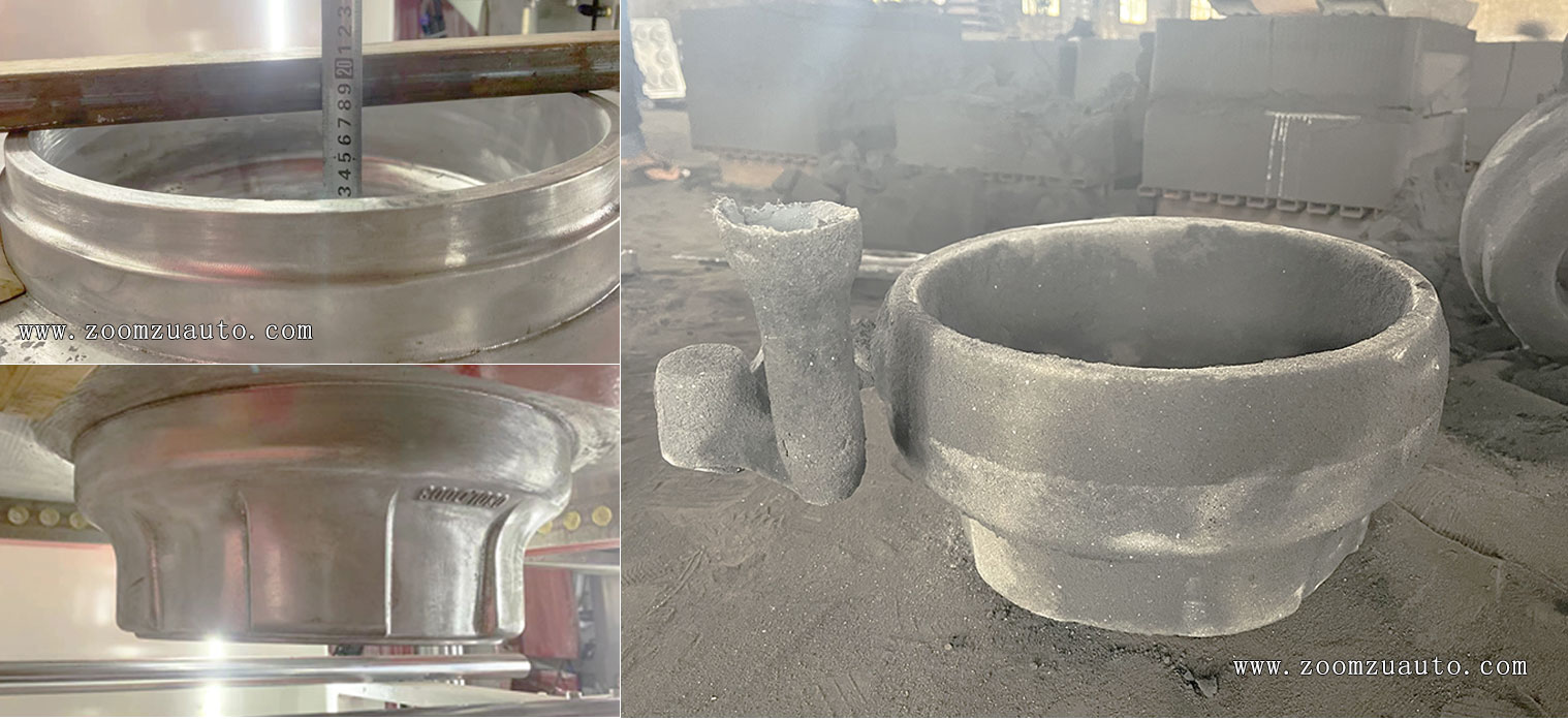 Casting production of brake castings
