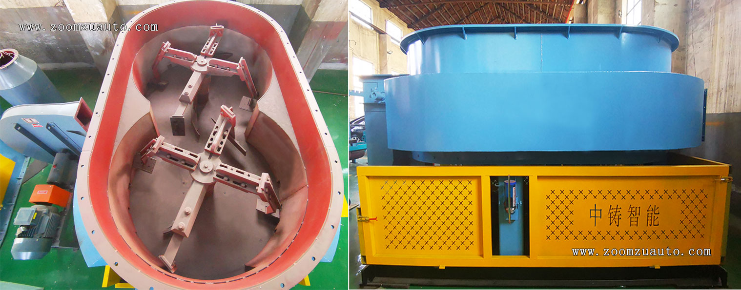 Old sand mixing and cooling equipment in the foundry