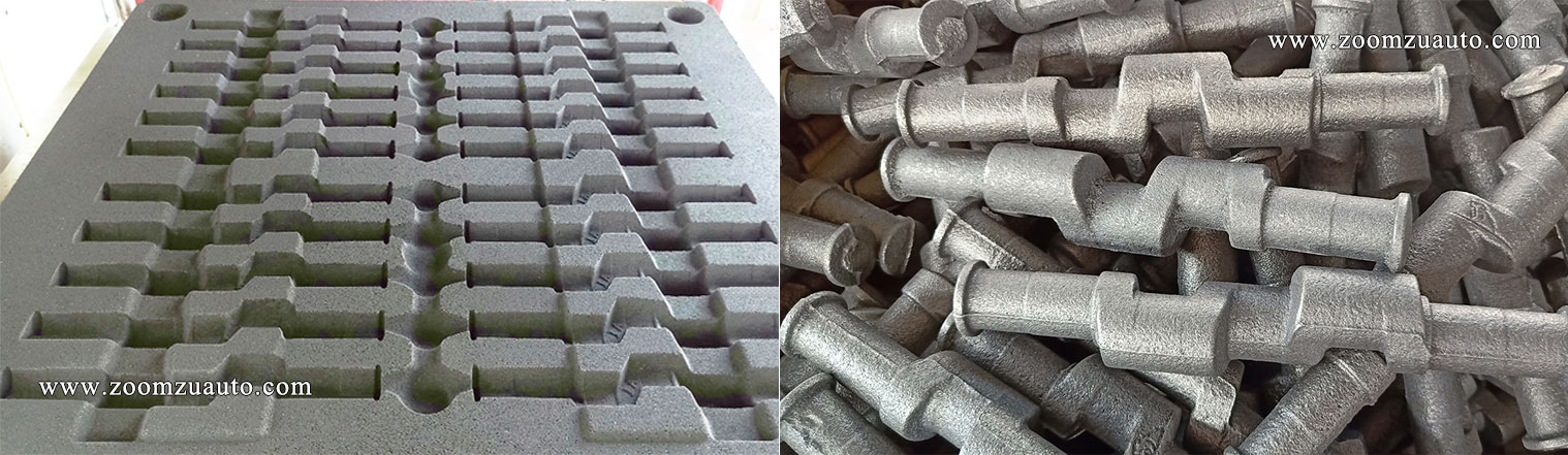 Casting and molding production of crankshaft
