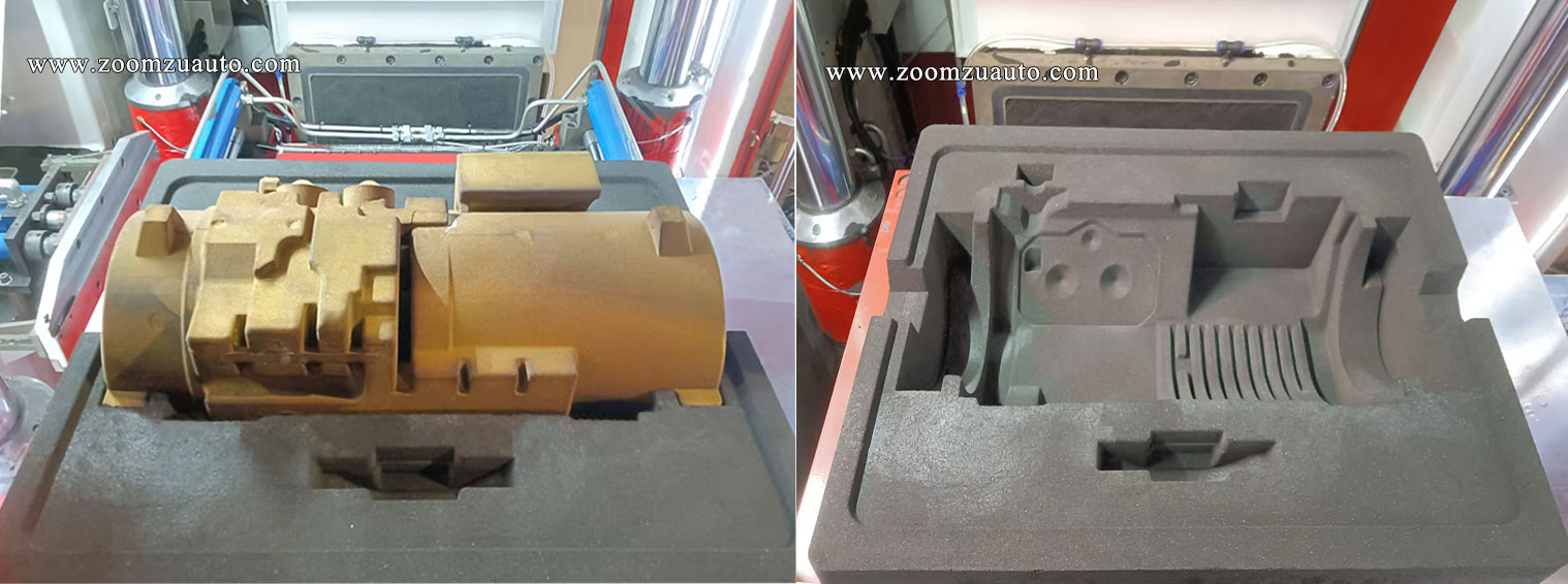 Compressor parts casting and molding equipment