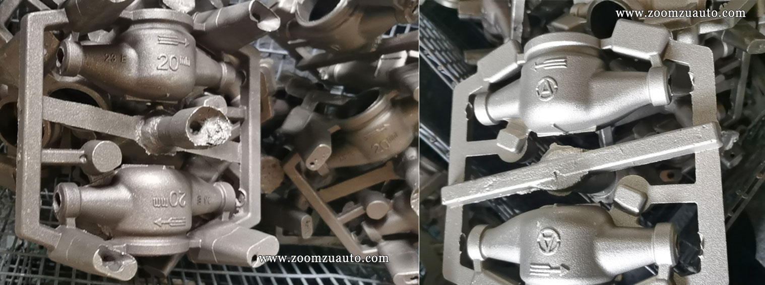 Casting of brass water meter casing Casting of brass water meter casing