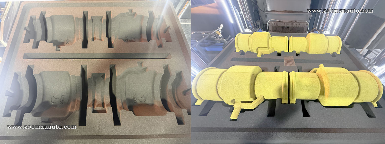 Valve casting molding machine